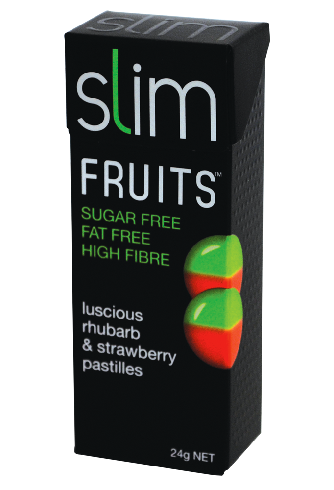 Slim Fruits Luscious Rhubarb and Strawberry pastilles